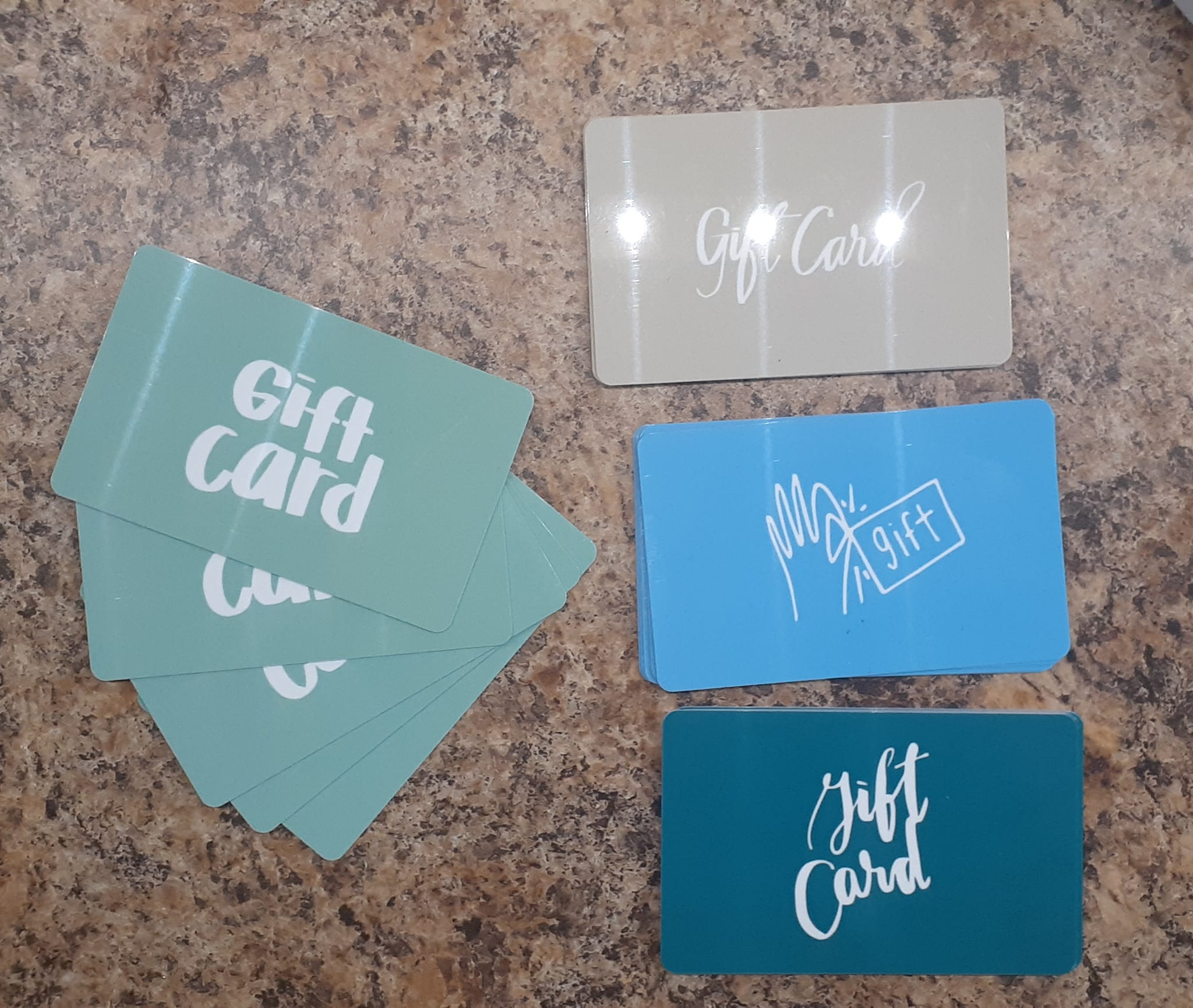 Cards, gift cards