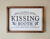 Kissing Booth Framed Sign